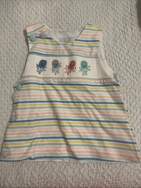 Busy Bee Smocks Striped Octopus Top